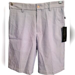 Walter Hagen 11 Men's Blue Striped Shorts